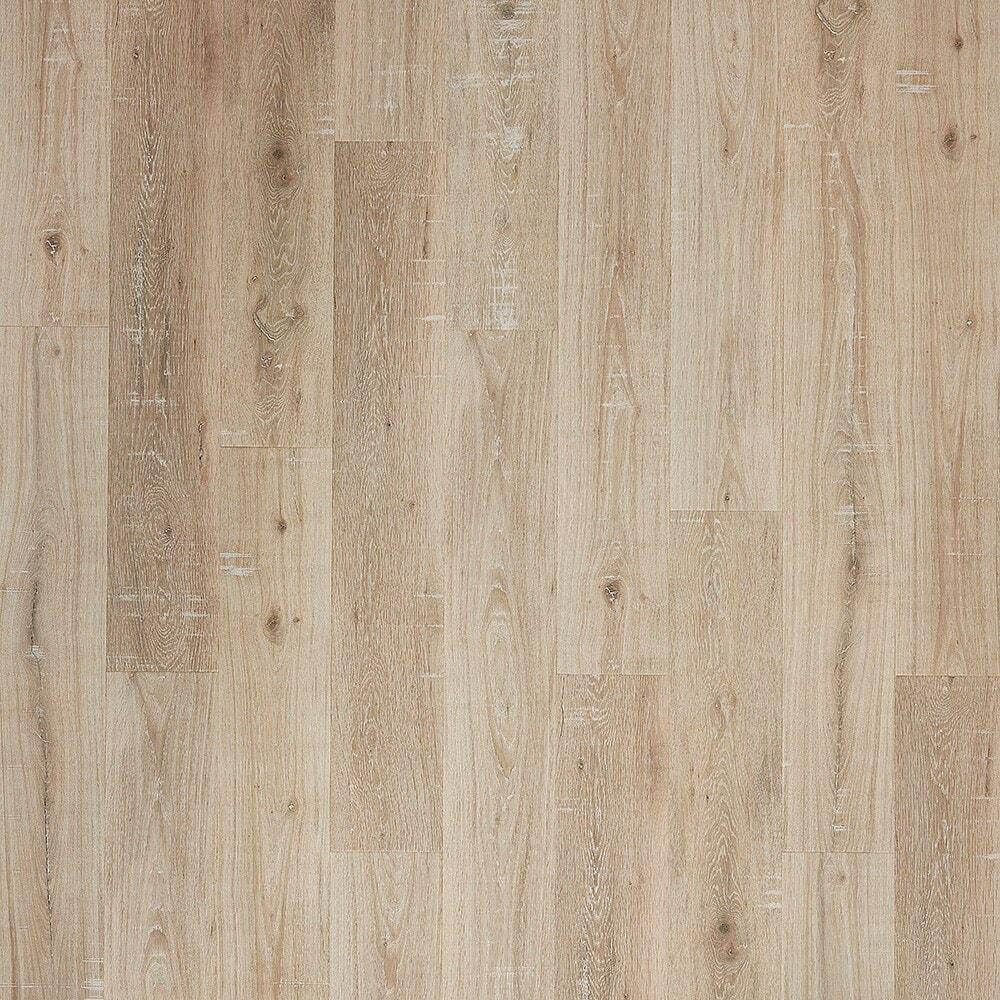 STAINMASTER PetProtect Amberley Oak 12-mm T x 7-1/2-in W x 47-1/4-in L Waterproof Wood Plank Laminate Flooring in Brown | Sm102