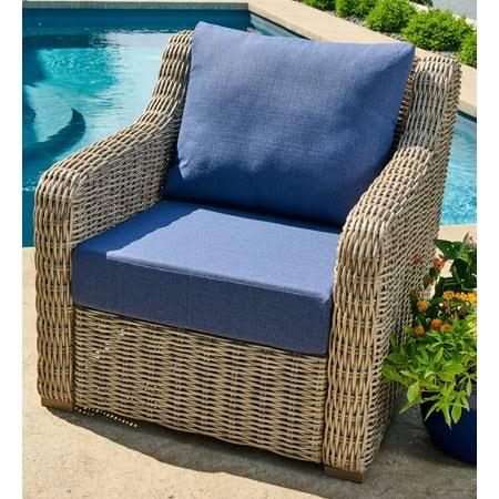 Better Homes & Gardens Navy Outdoor 2 Piece Deep Seat Cushion Set