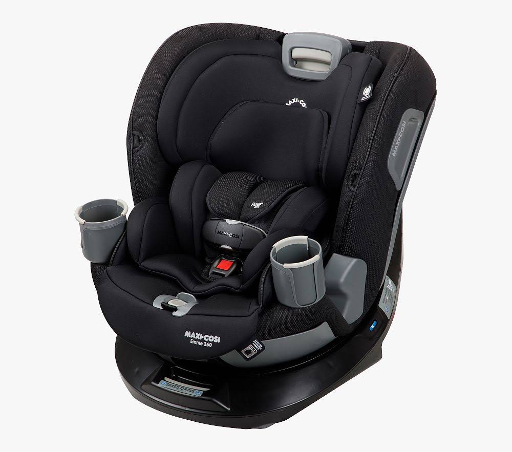 Maxi-Cosi Emme 360 Rotating All in One Car Seat, Midnight Black