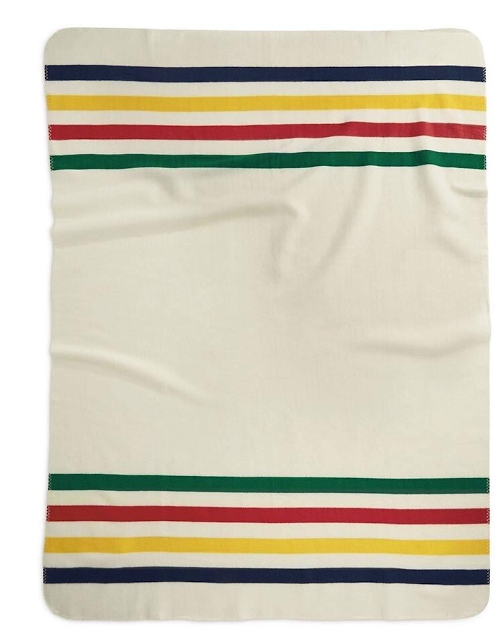 Hudsons Bay Polar Fleece Throw One Size Multi Stripe