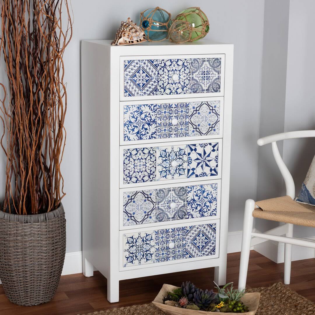 Yenene 5 Drawer Accent Chest World Menagerie