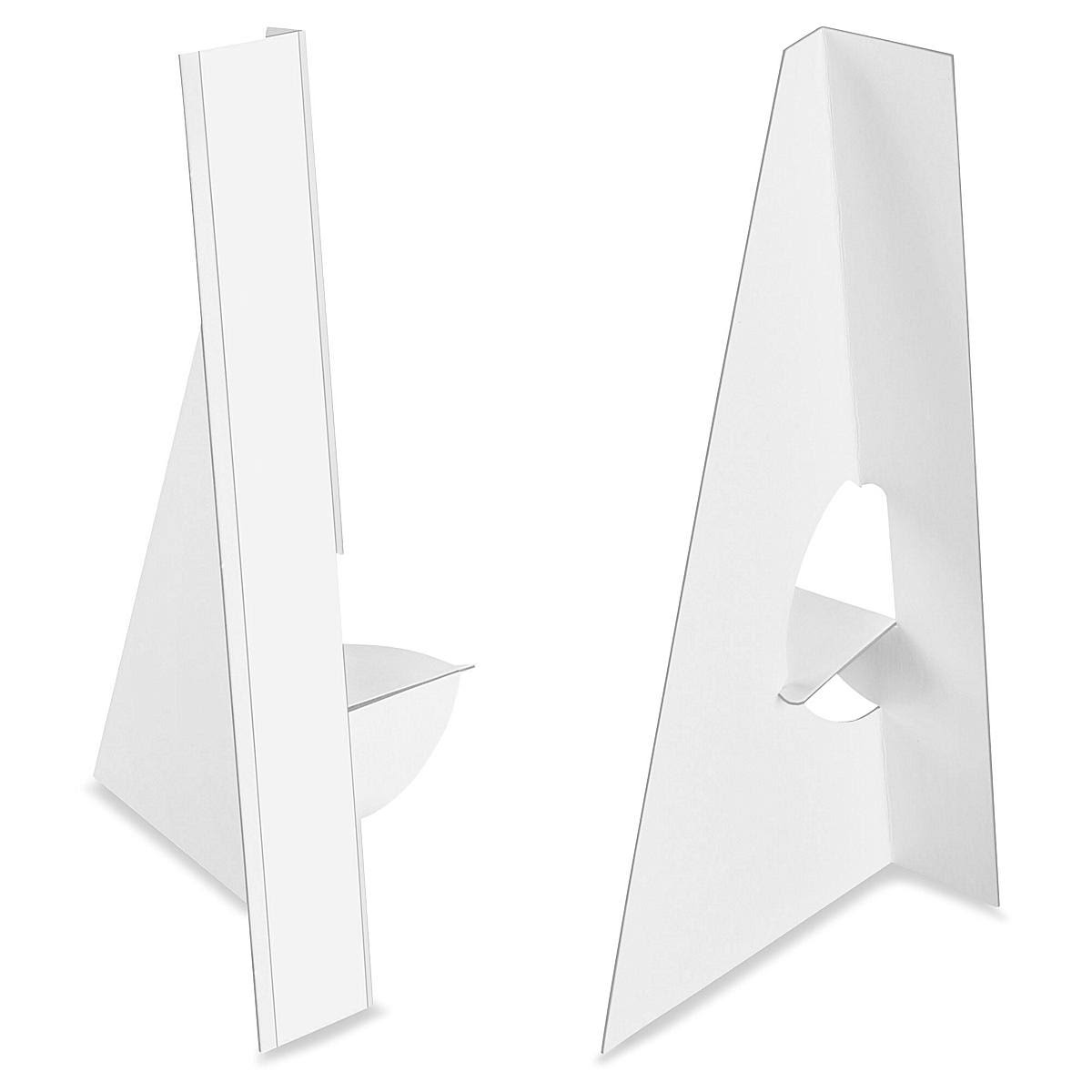 Uline Easel Backs 9 Single Wing White