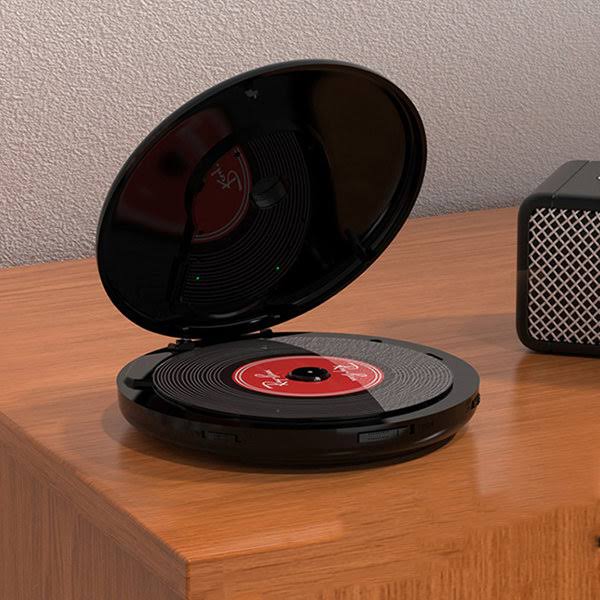 Bluetooth CD Player - Portable - Black