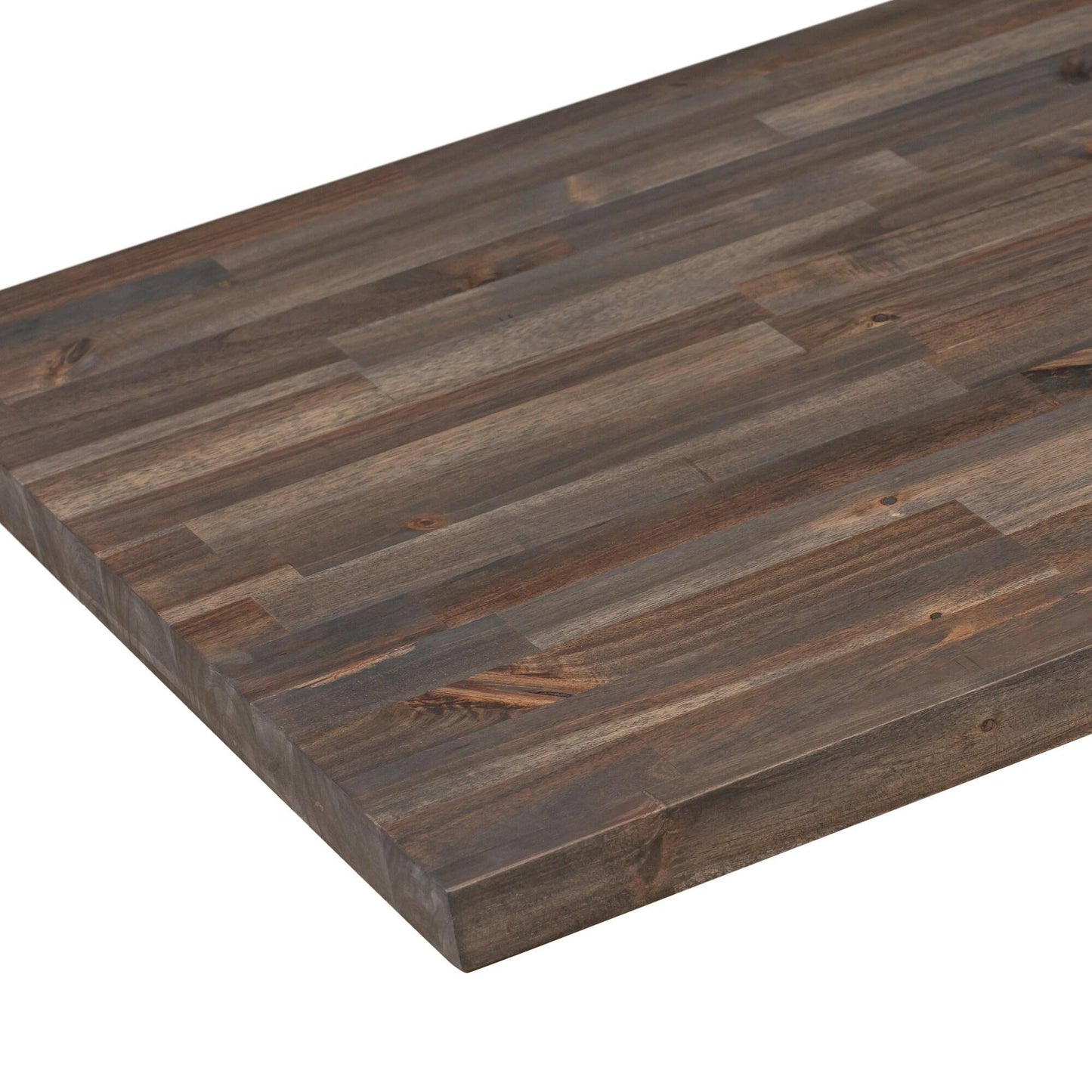 Sparrow Peak 6-ft x 30-in x 1.5-in Ebony Stained Straight Acacia Butcher Block Countertop in Gray | 1530FJACAEBO-72