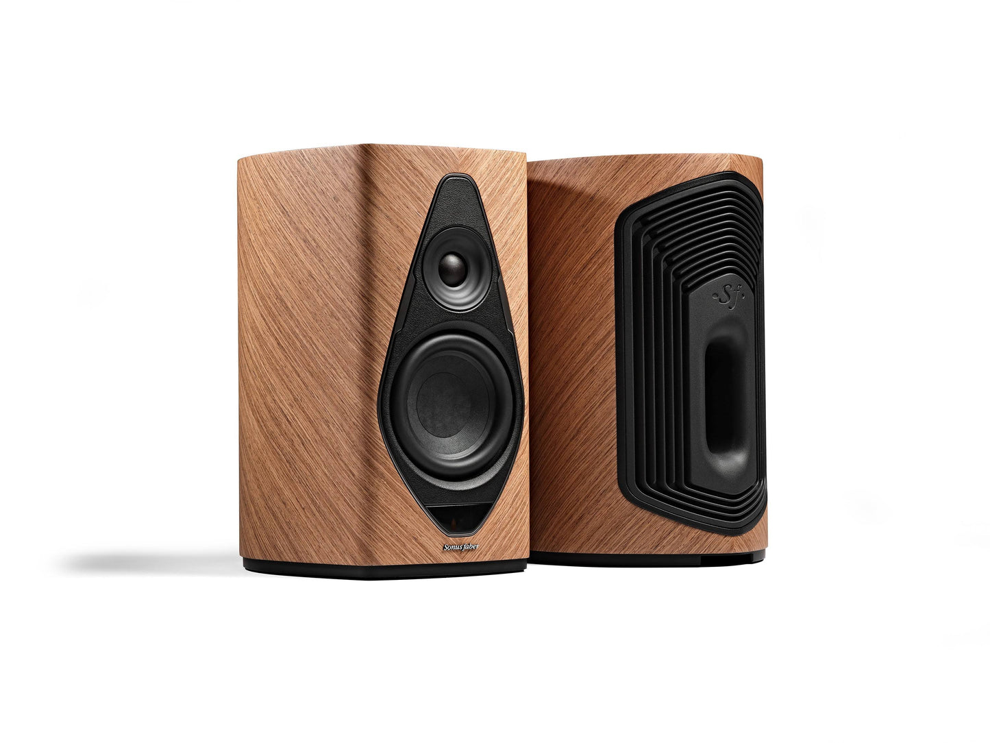 Sonus Faber Duetto Active Stereo Wireless Speakers - Walnut