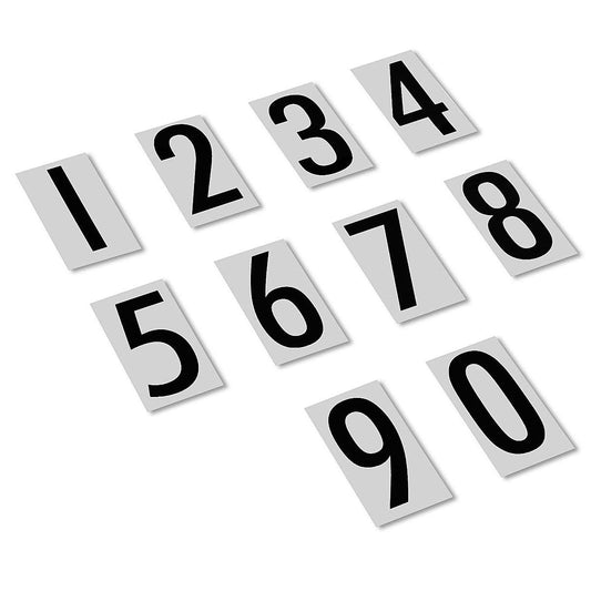 2 Vinyl Numbers Kit, White - ULINE - Pack of 600 - S-14679