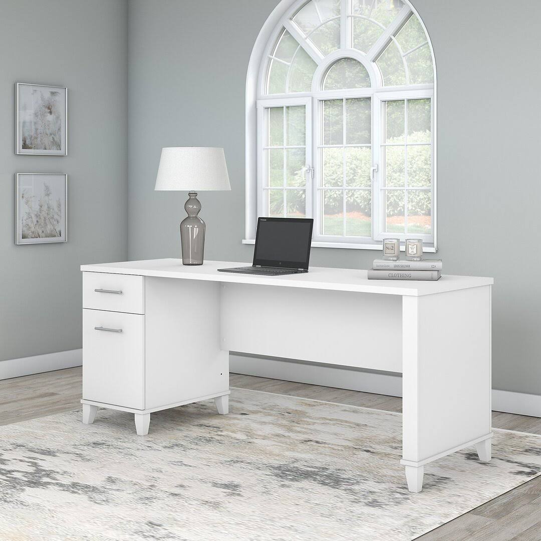 Magomed 72W Single Pedestal Desk Gracie Oaks