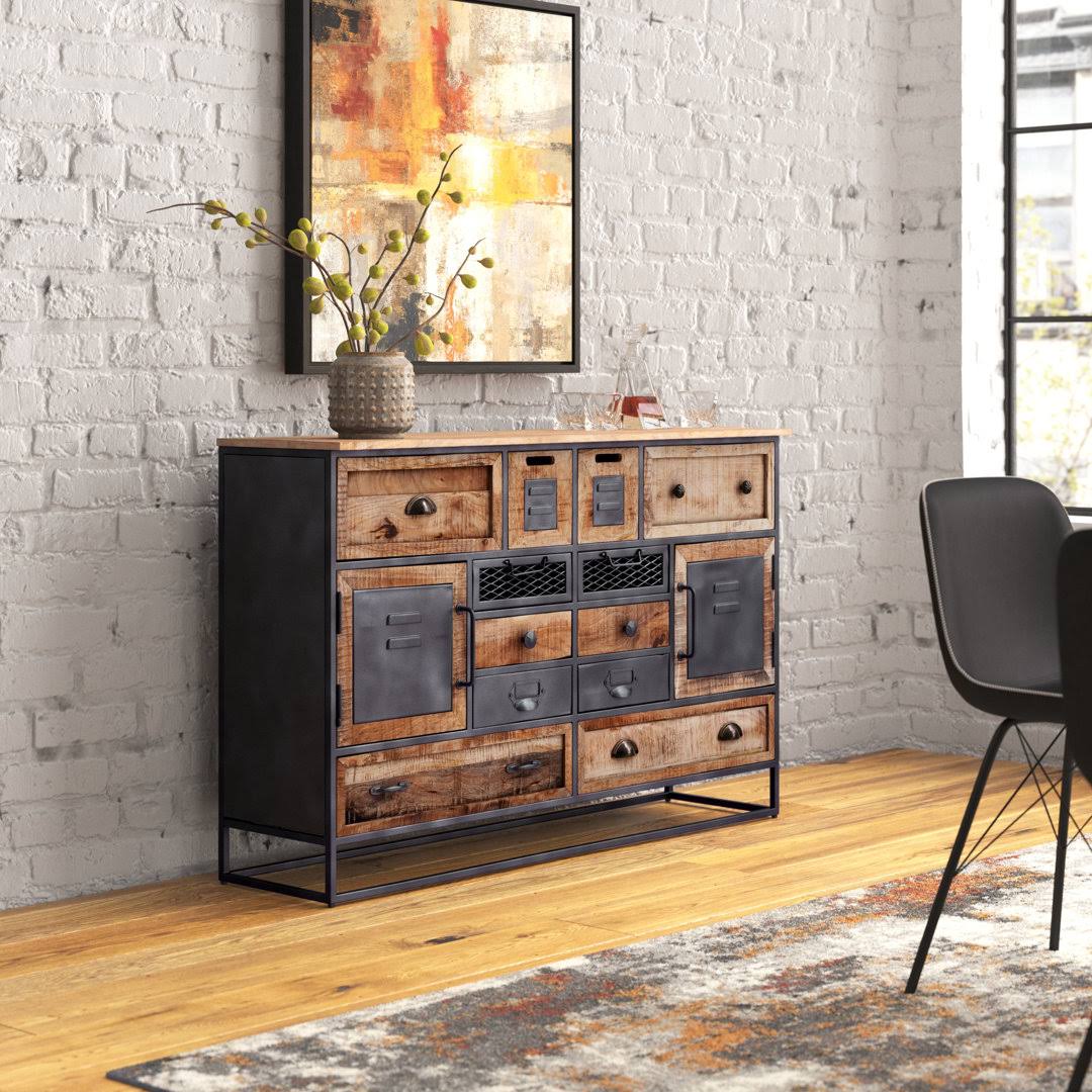 Mathieu 51 Wide 12 Drawer Sideboard Steelside