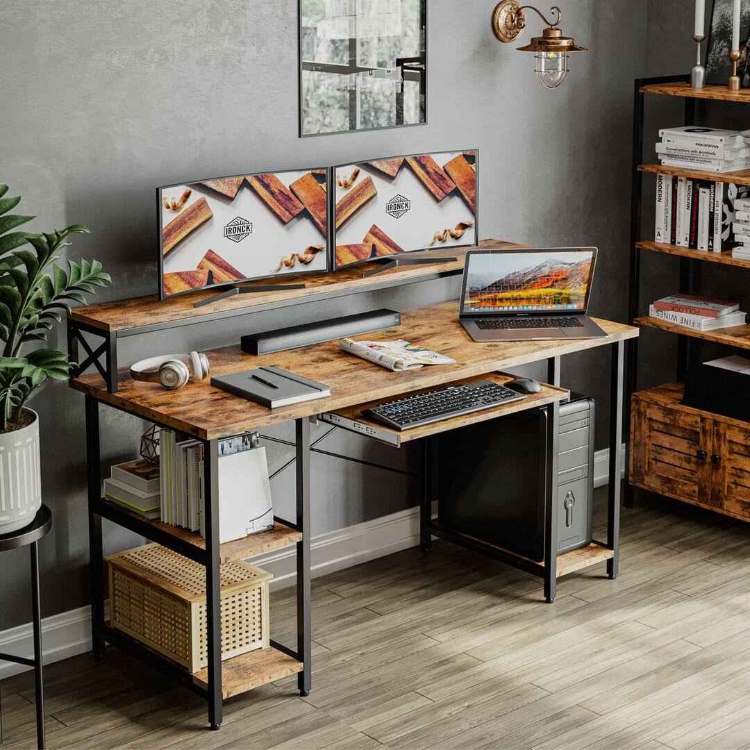 Landing Desk 17 Stories Color Vintage Brown