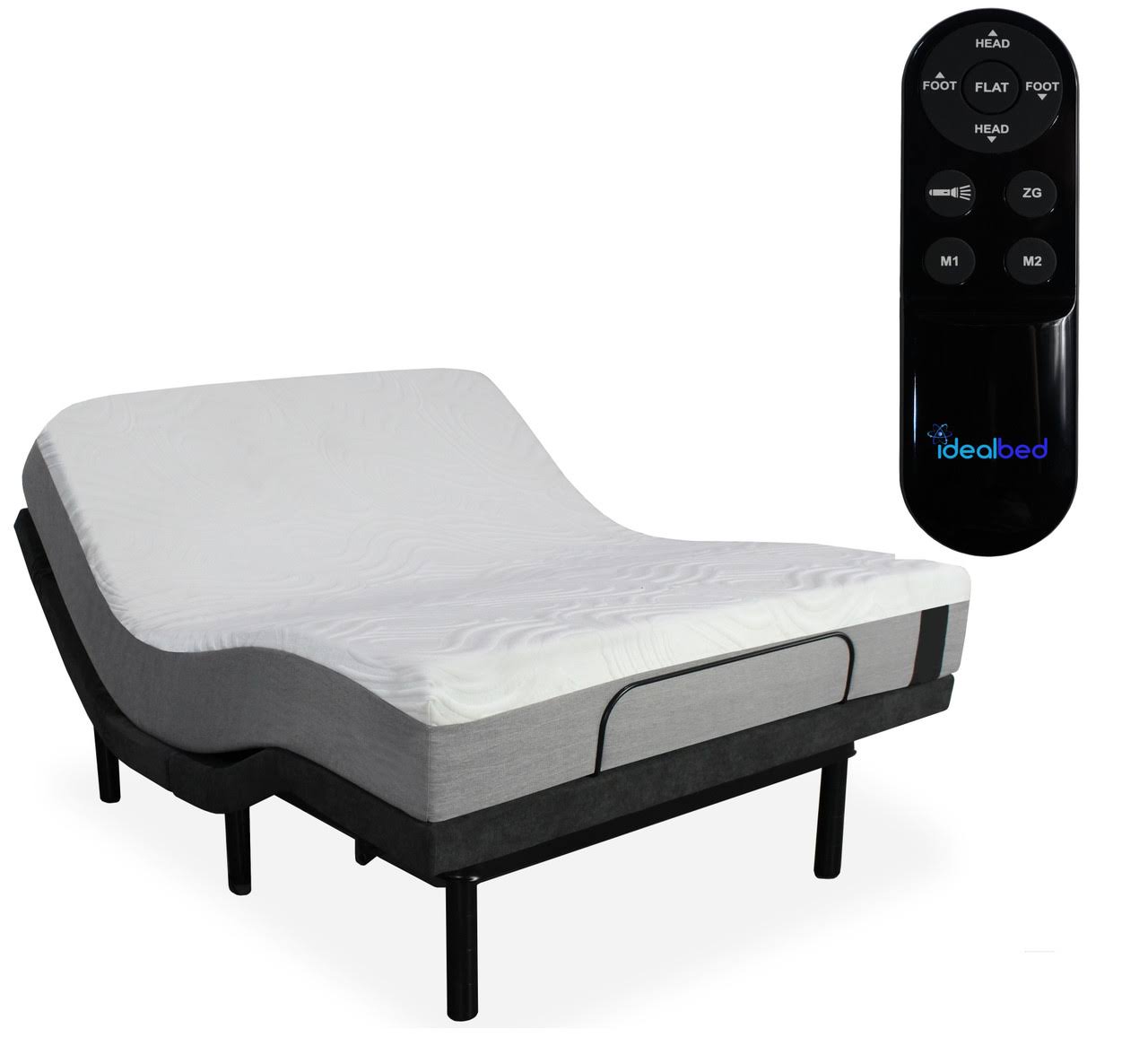 Full iDealBed i2 Gel Memory Foam Mattress with 3i Adjustable Sleep System