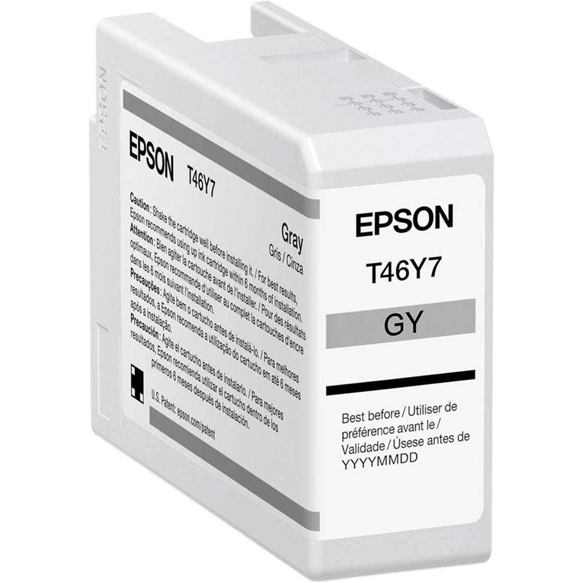 Epson T46Y Gray UltraChrome PRO10 Ink Cartridge (50ml)