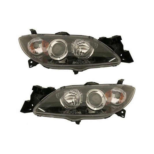 2006 Mazda 3 Headlight, Replacement SET-M100153 Mazda Headlight