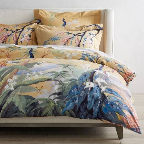 Williams-Sonoma Painted Peacock Duvet Cover