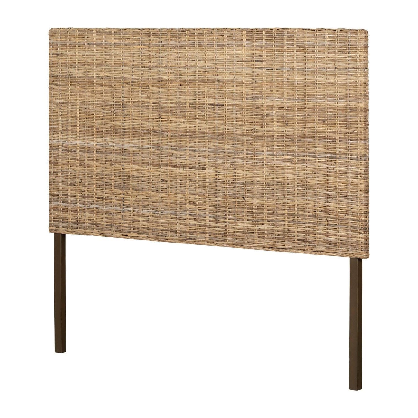 South Shore Lilak Headboard, Queen, White Washed Rattan