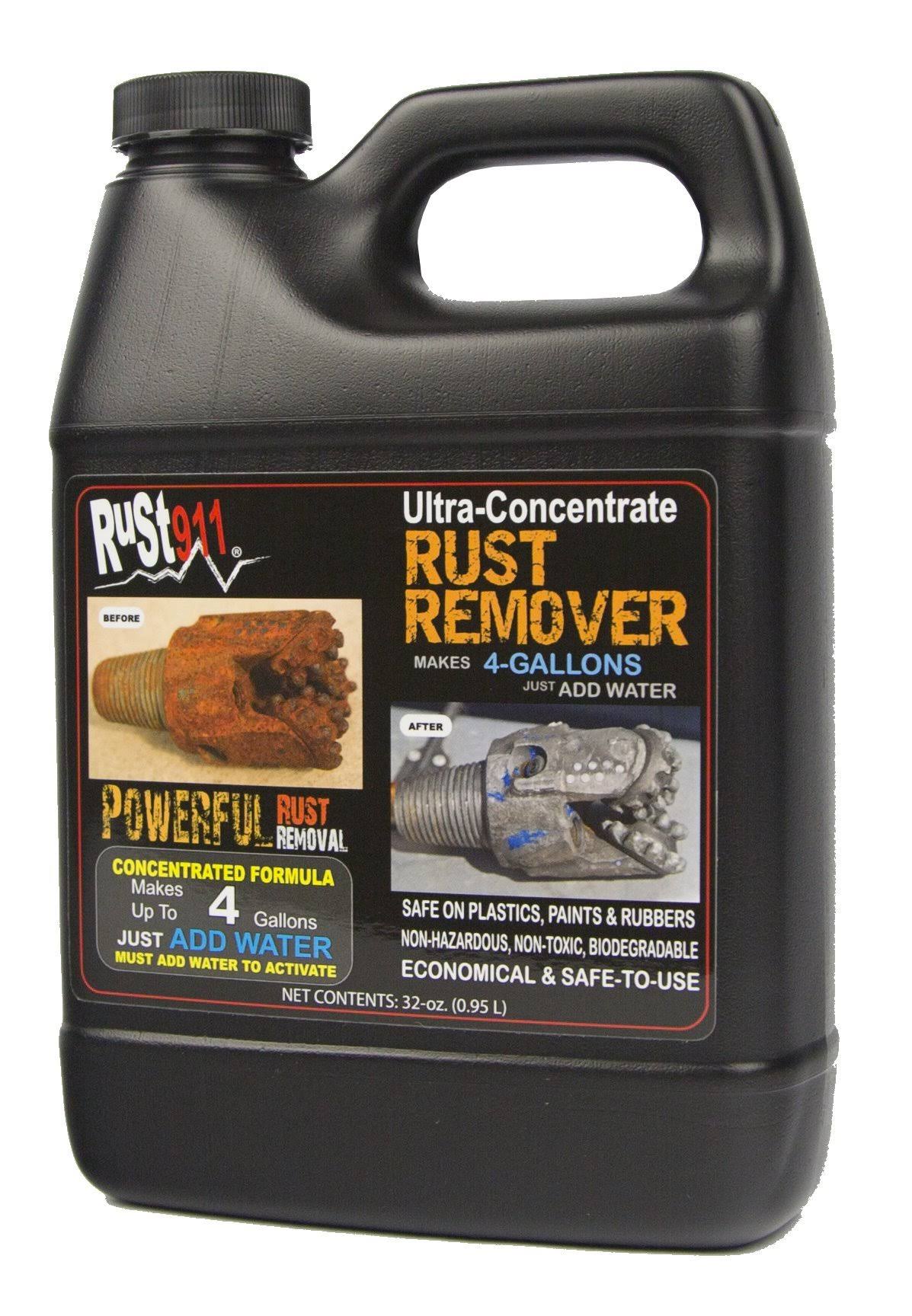 Rust911: Makes 4-Gallons of Rust Remover Concentrated Dissolver | Economical, Safe-to-Use and Powerful Oxidation Treatment Soak Rescue Cleaner for