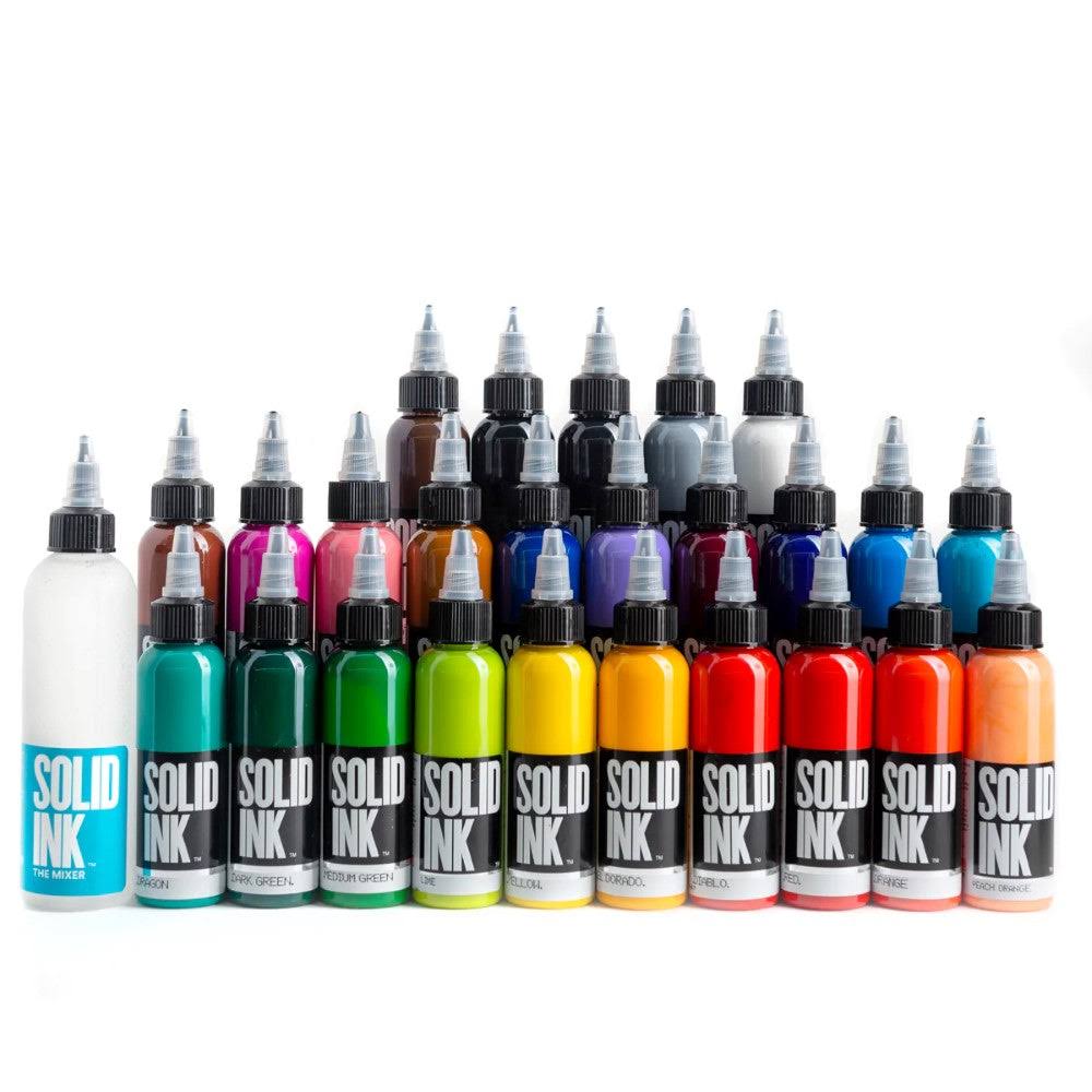 Solid Ink - 12 Color Set Spectrum | Miami Tattoo Supplies