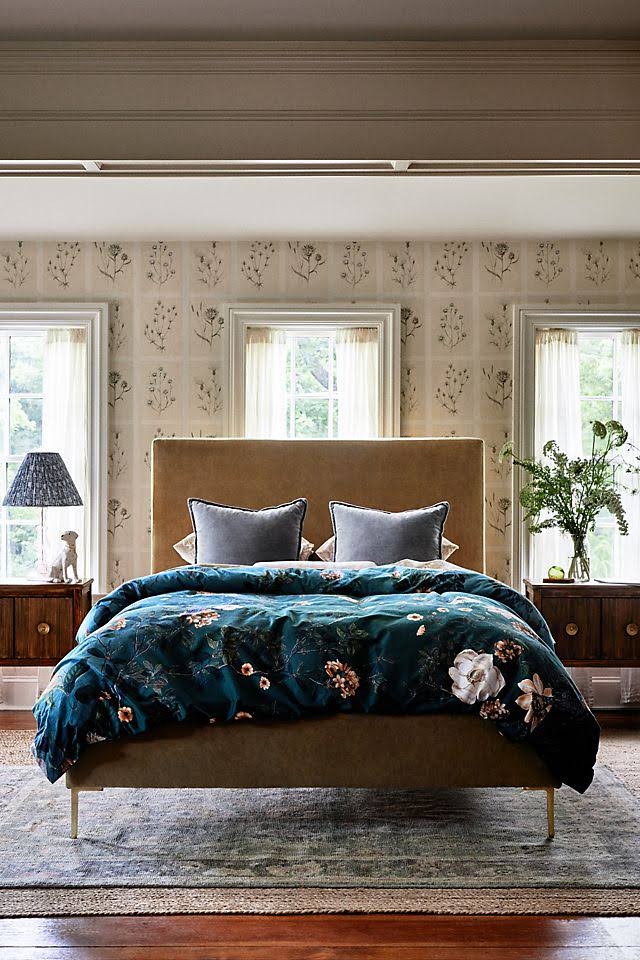 Anthropologie Henrik Organic Sateen Duvet Cover