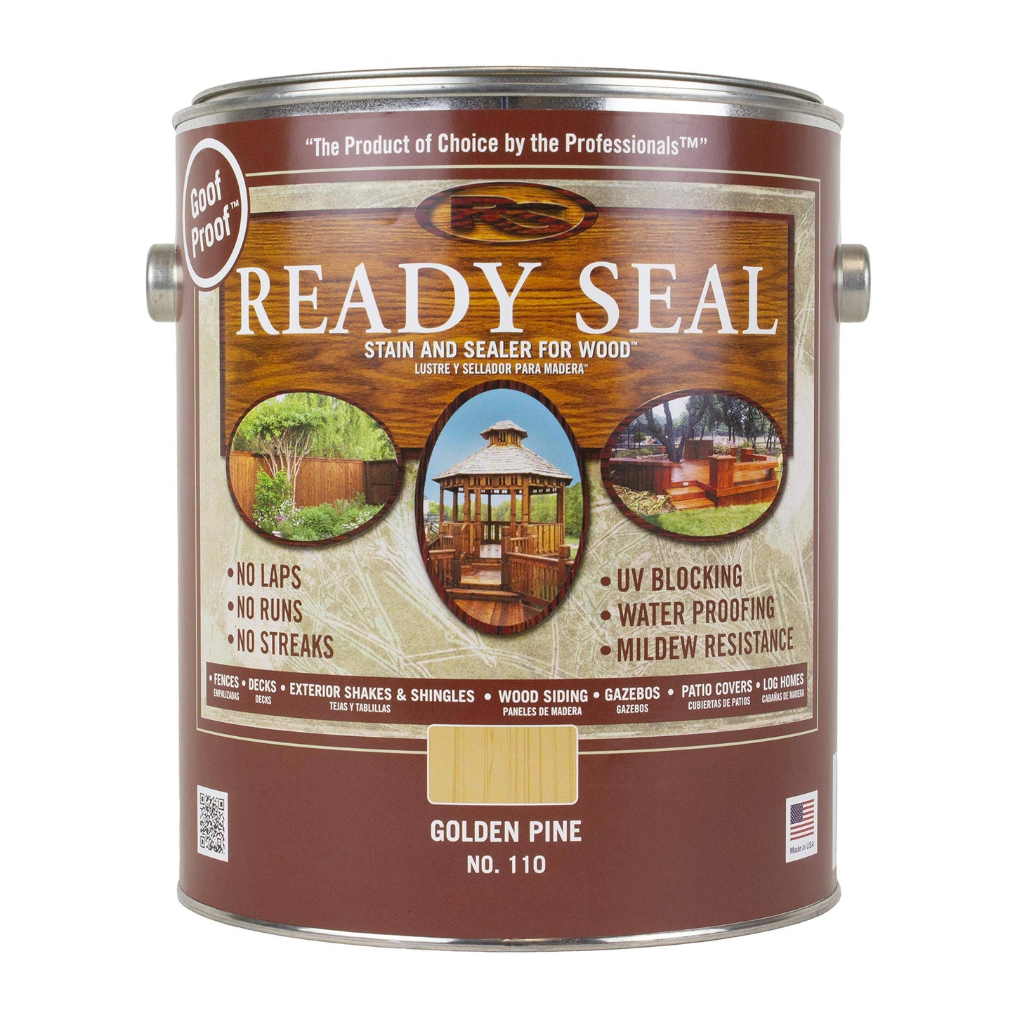 Ready Seal 110 Golden Pine Exterior Wood Stain and Sealer 1 Gallon