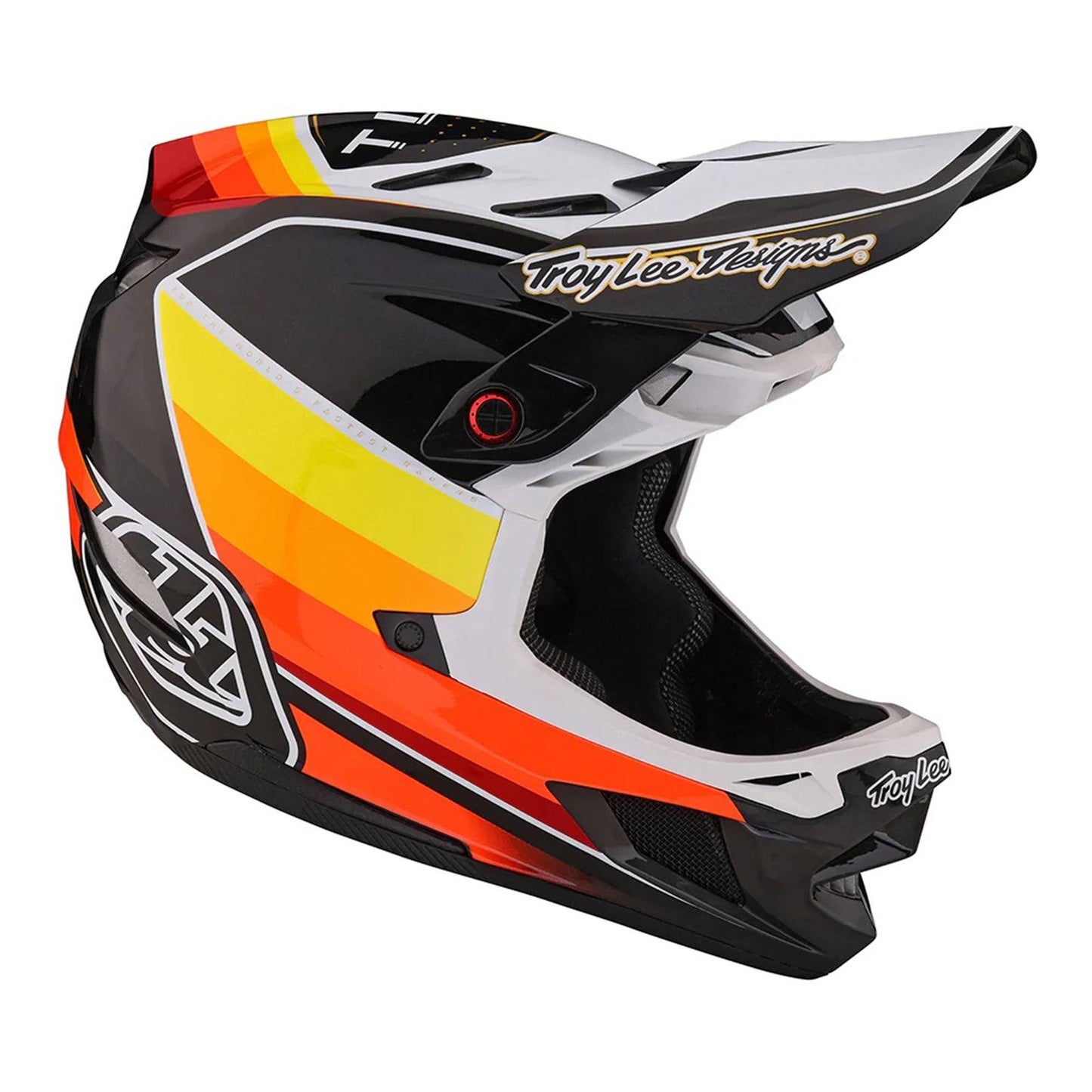 Troy Lee Designs D4 Carbon MIPS Stealth Helmet | Black/Silver