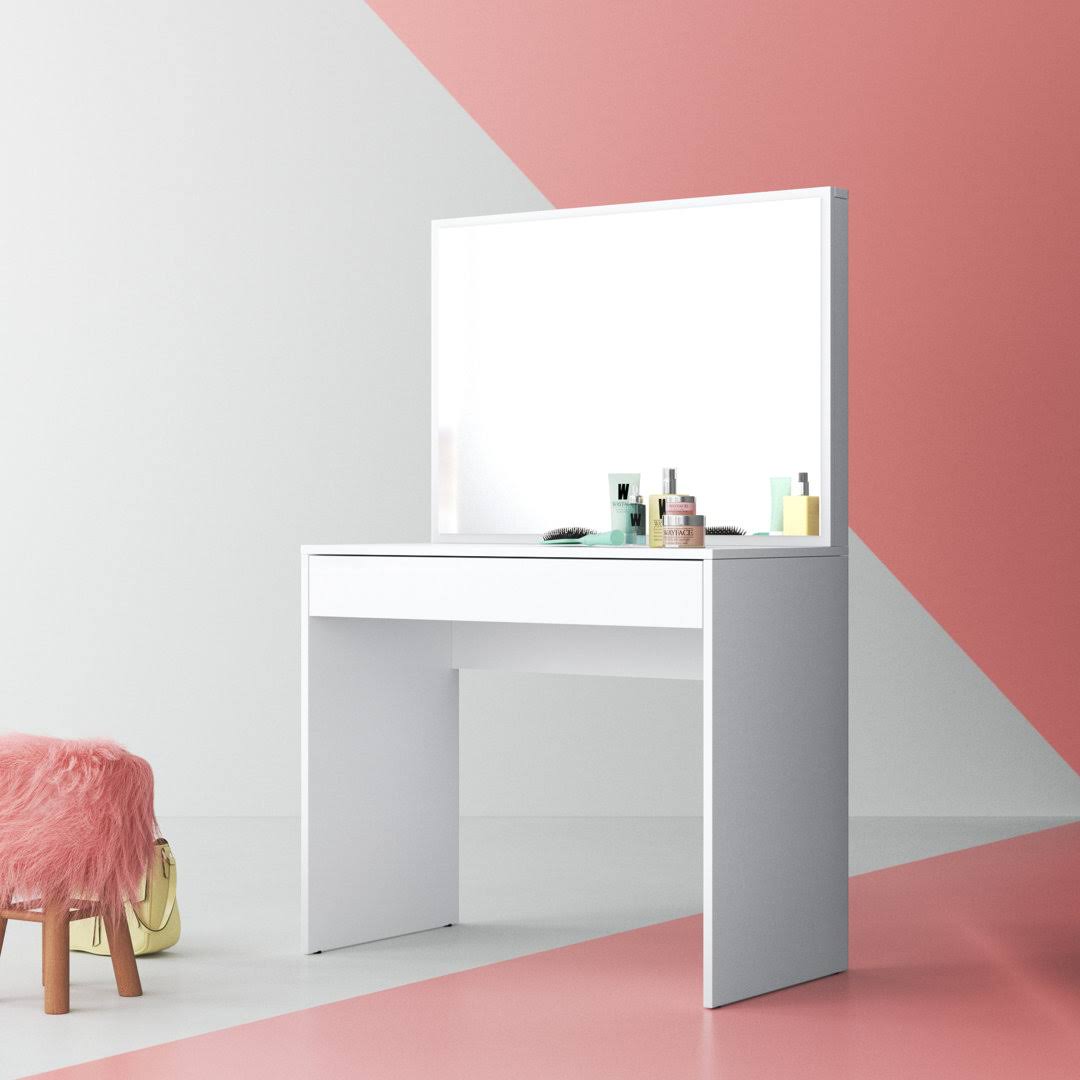 Ailish Vanity with Mirror Hashtag Home