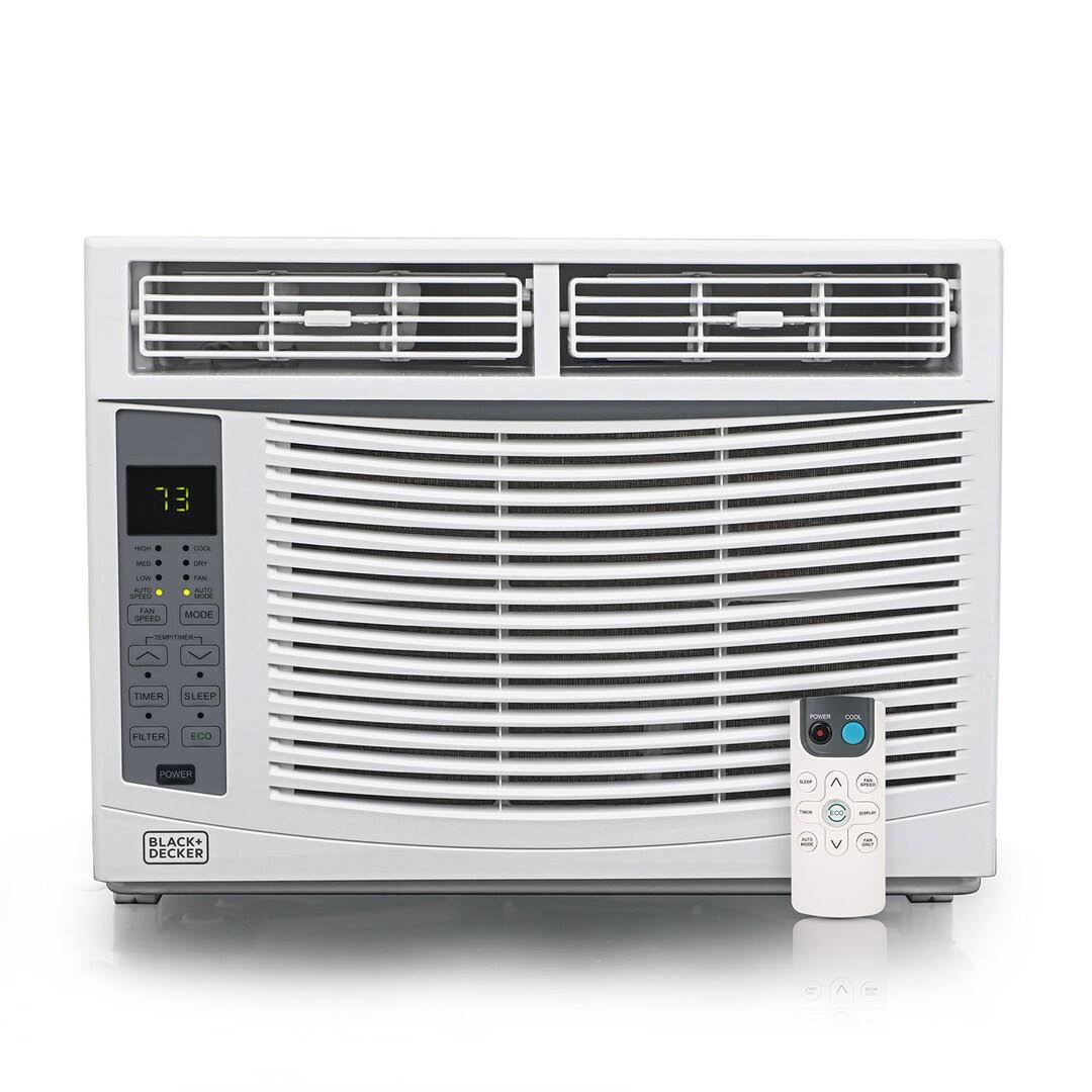 BLACK+DECKER 6000 BTU Window Air Conditioner Unit AC Cools Up to 250 Square Feet BWAC06WTB