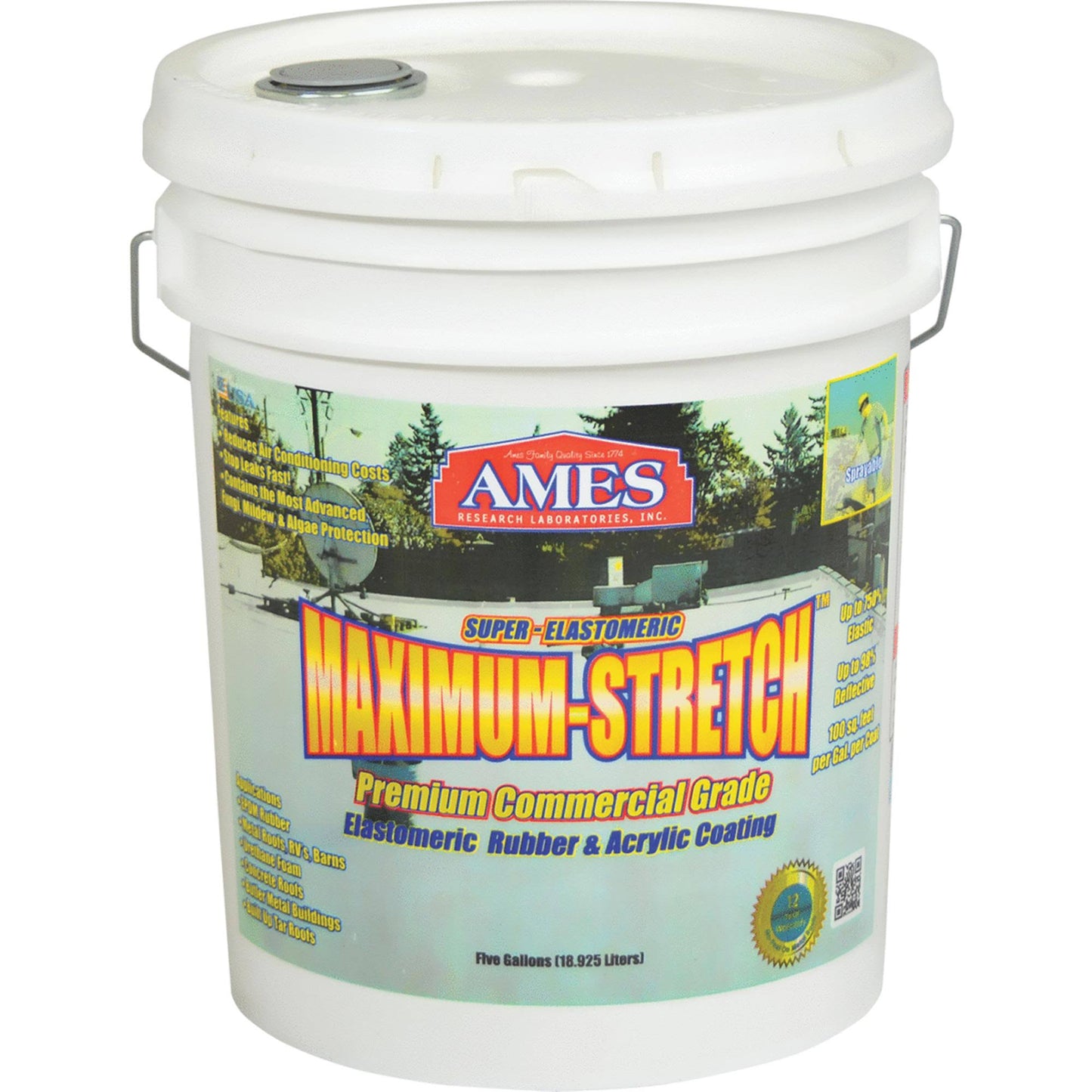 Ames Research Laboratories MSS5 Maximum-Stretch Elastic Coat - 639.9 fl oz bucket