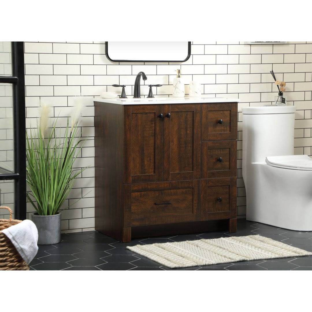 Norma 32 Single Bathroom Vanity Set Union Rustic Base Finish