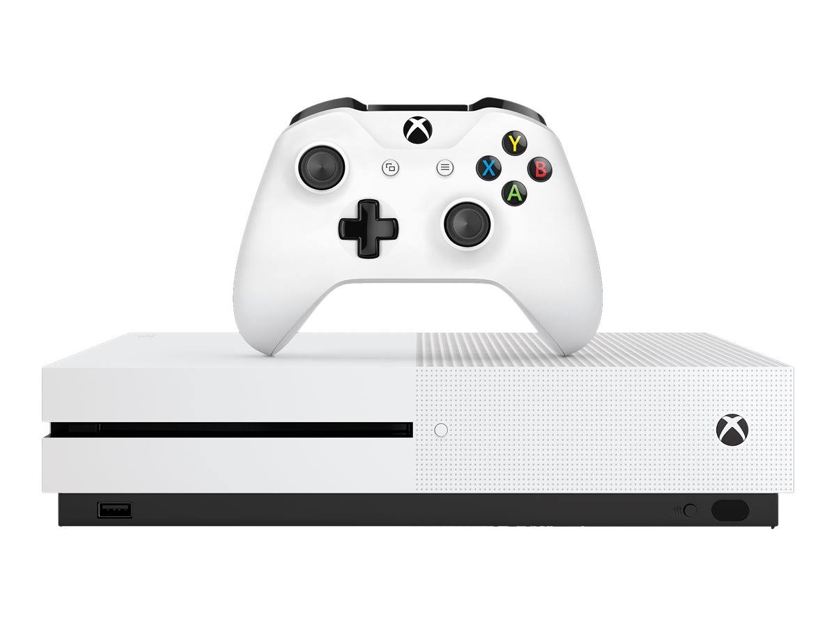 Microsoft Xbox One S 1TB Gaming Console White with HDMI Cleaning Kit