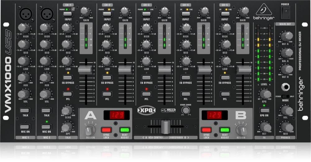 Behringer Vmx1000usb Pro 7 Channel DJ Mixer