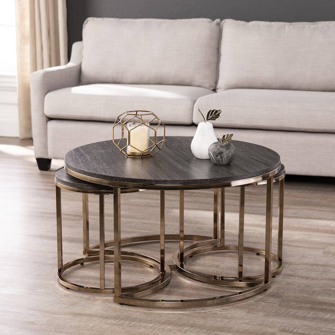 Sleaford Nesting Coffee Tables Everly Quinn Table Base