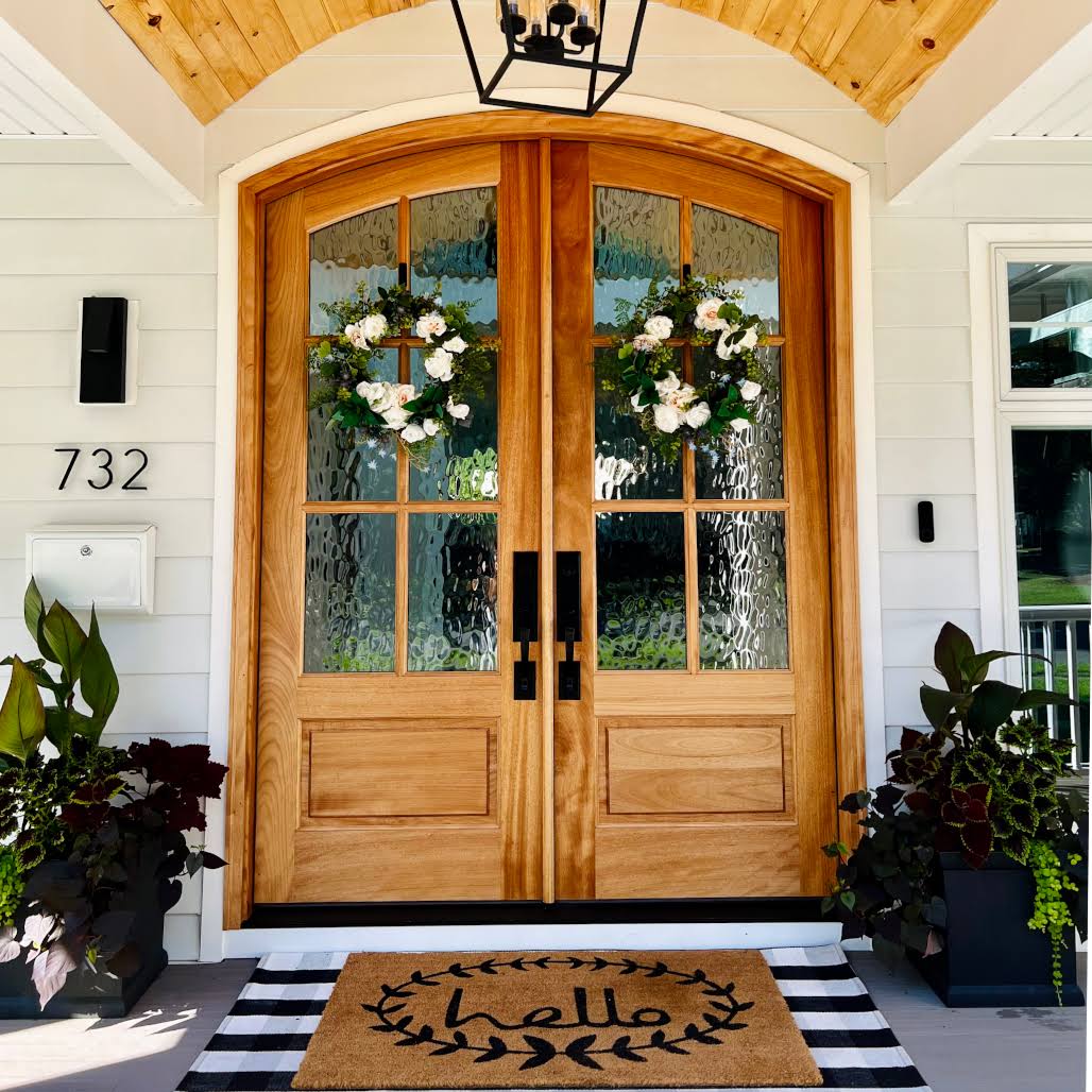 Miranda 6 Lite Arch Top Double Entry Arch Door | Grand Entry Doors