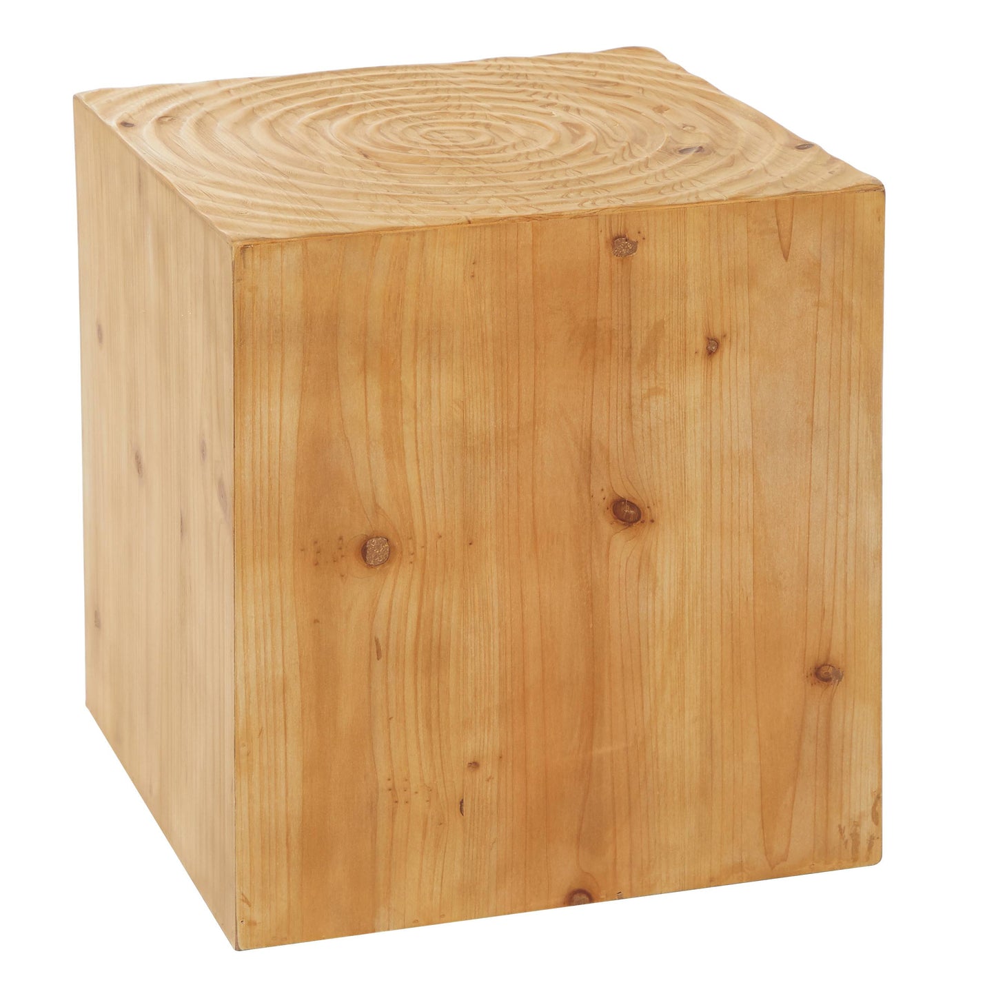 DecMode Rustic Wood Accent Table