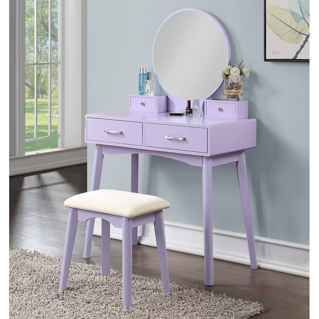 Barkell Contemporary Wood Vanity And Stool Corrigan Studio