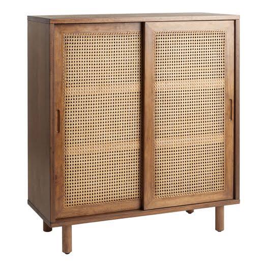 Gustav Short Vintage Acorn and Cane Bookshelf by World Market