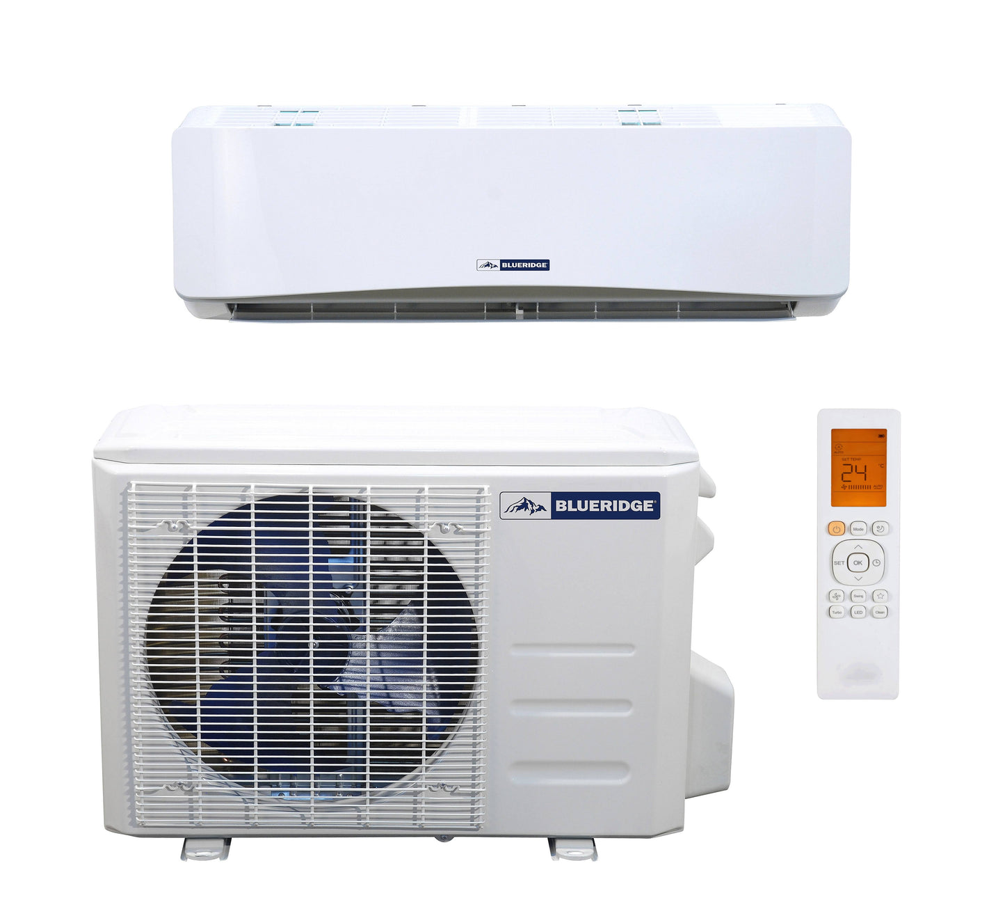 Blueridge 18,000 BTU 19.5 SEER / 19.5 SEER2 Ductless Mini Split Heat Pump w WiFi BMY1820