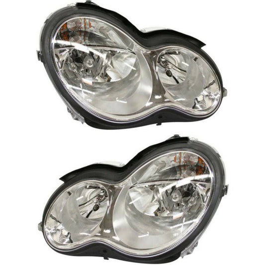 2006 Mercedes Benz C230 Headlight, Replacement SET-M100181 Mercedes Benz Headlight