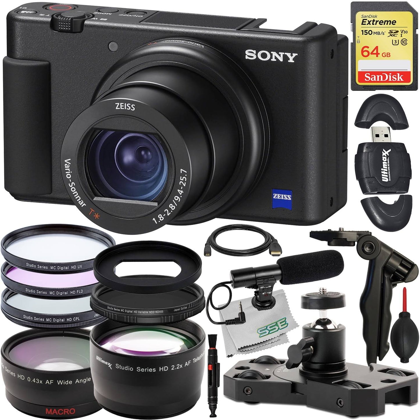 Sony ZV-1 Camera for Content Creators, Vlogging and Youtube with Flip Screen and Microphone (Renewed)