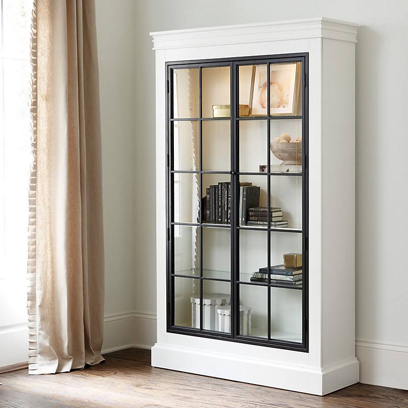 Ballard Designs Delano Glass Door Cabinet