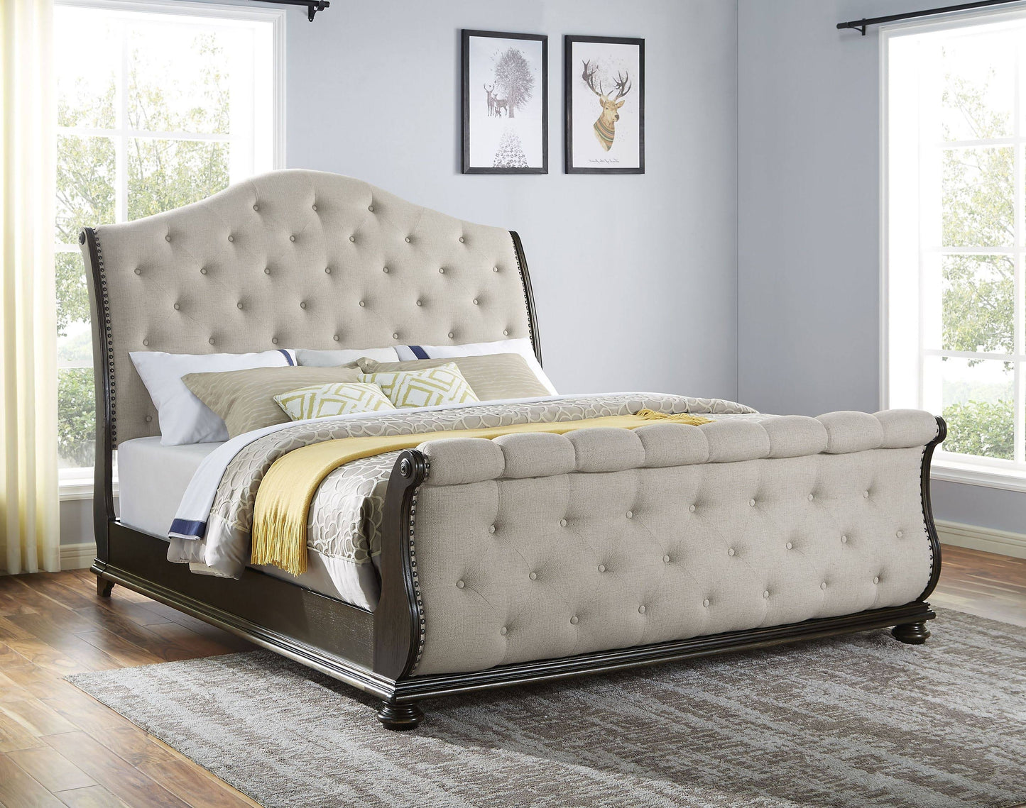 Rhapsody Sleigh Headboard - Queen | Steve Silver