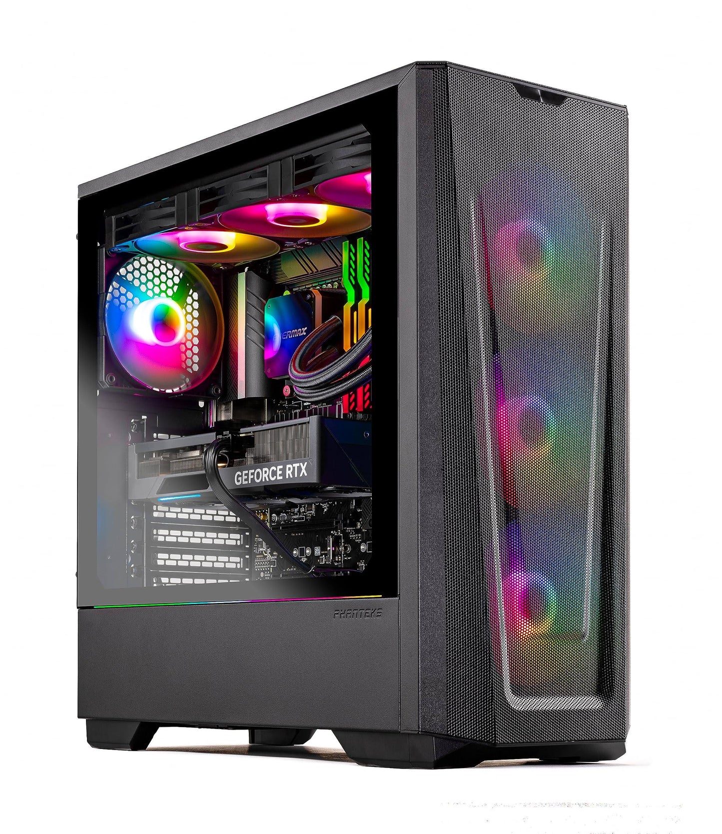 Skytech Eclipse Lite Gaming PC Desktop AMD Ryzen 7 7800X3D 4.2 GHz, Nvidia RTX 4070 Ti, 1TB NVMe Gen4 Ssd, 32GB Ddr5 Ram RGB, 850W Gold PSU, 360mm.