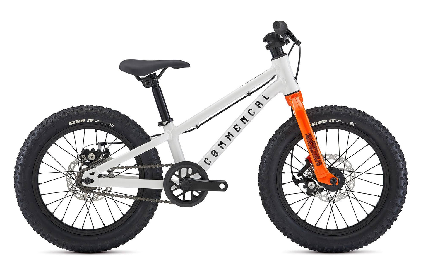 Commencal Ramones 16 Kids Mountain Bike (Single Speed) Pure White - Ready Set Pedal